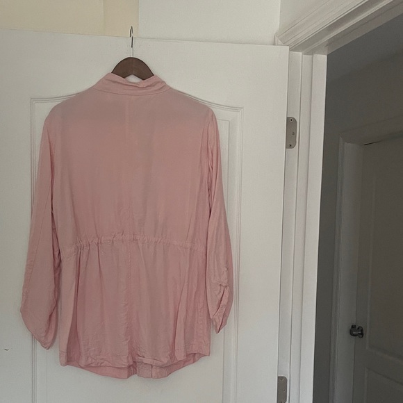 Pink Drawstring Utility Jacket - Women - Picture 2 of 5